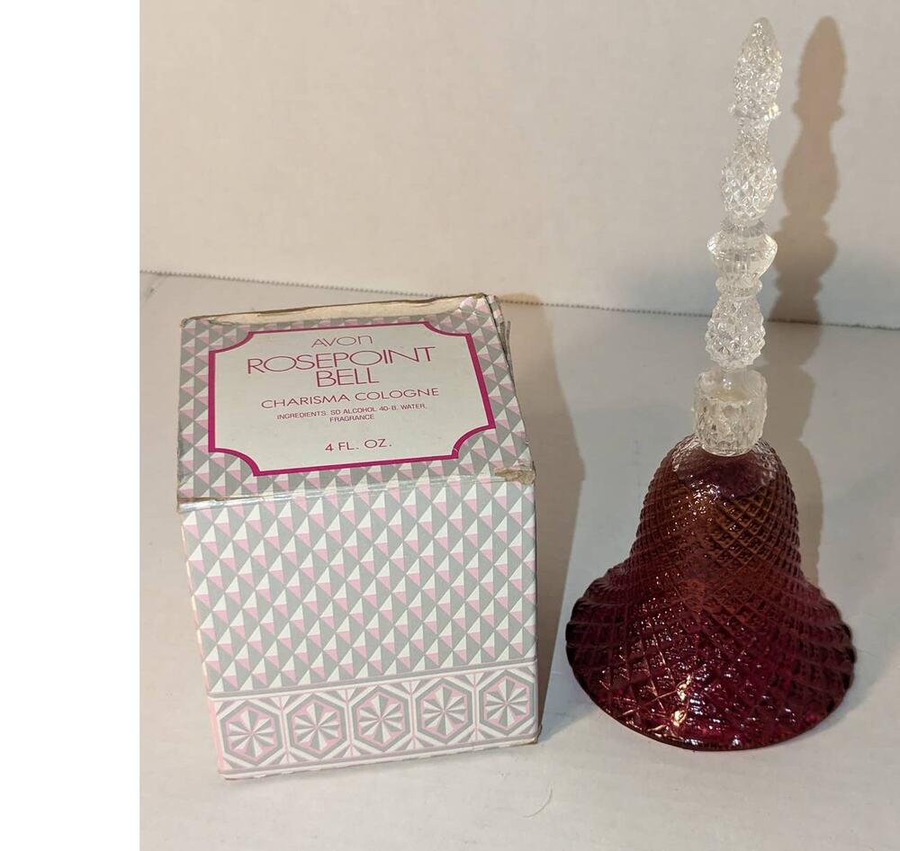 Vintage Avon Rosepoint Bell Roses, Roses Cologne 4 oz Full NIB Charisma
